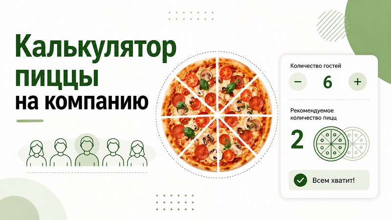 Калькулятор пиццы на компанию